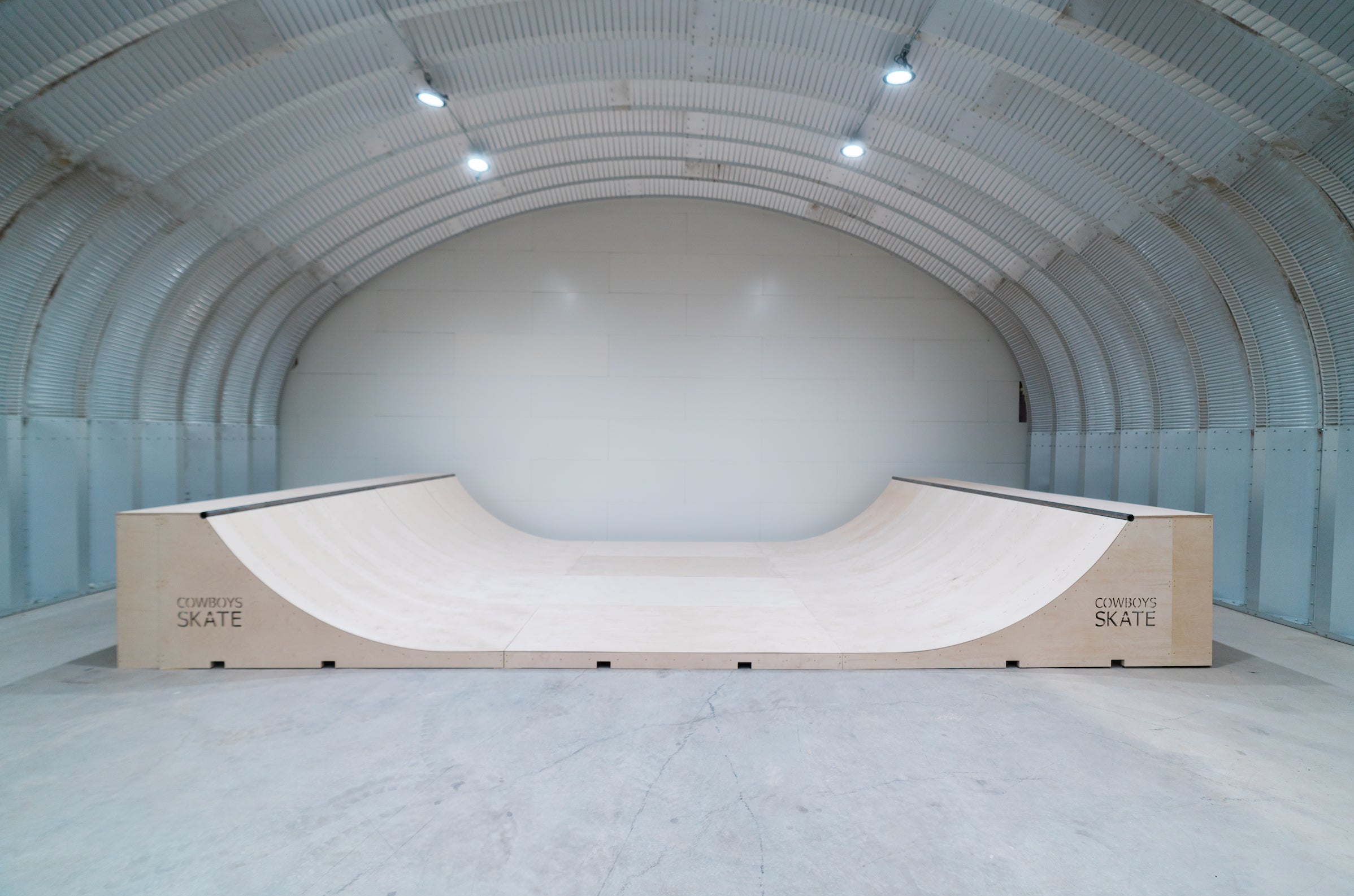 Cowboys Skate 16' Wide Half-Pipe
